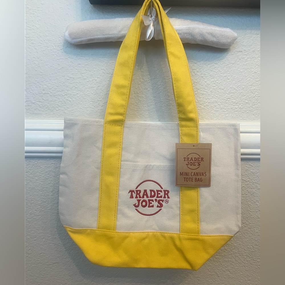 Trader Joe’s Yellow Mini Canvas Tote Bag